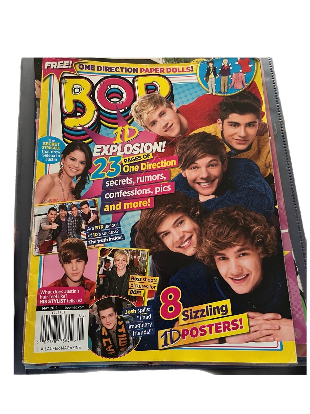 BOP Magazine One Direction Cover - Colorful Pop Poster
